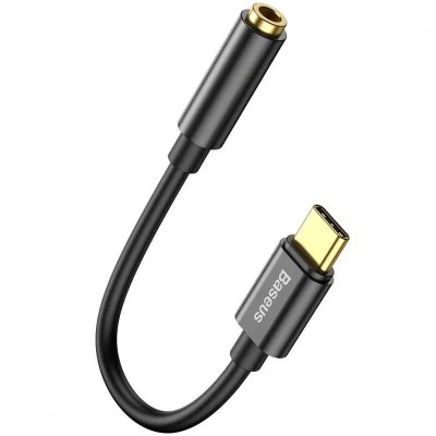 Перехідник USB-C M to 3.5mm F 0.1m black Baseus (CATL54-01) Вінниця - фото 1