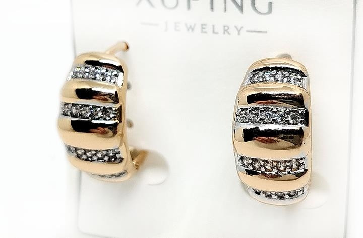 Серьги женские золотистые Киев - изображение 1