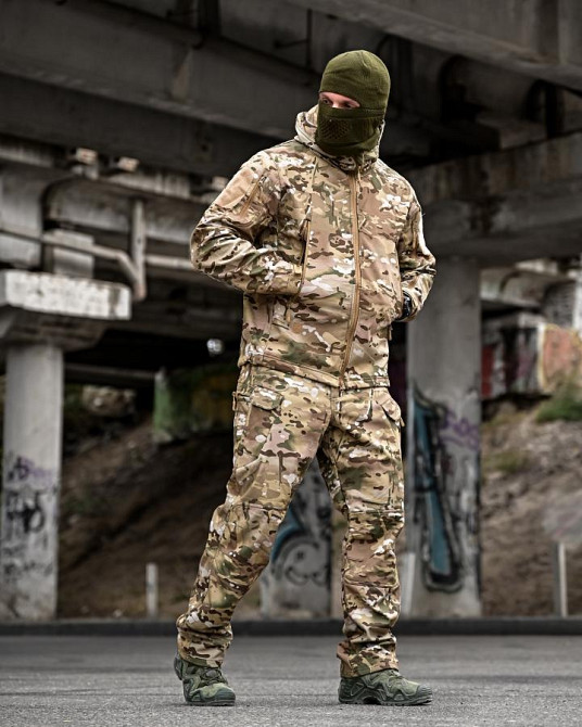 Демісезонний тактичний костюм софтшел APOCALYPSE мульткам ПП8157 Одеса - фото 12