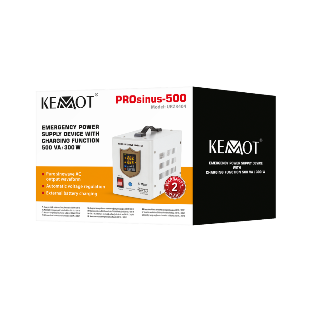 Источник бесперебойного питания Kemot PROsinus-500 ИБП с чистой синусоидой бесперебойник 300 Вт для котла насоса автоматики Тернополь - изображение 6