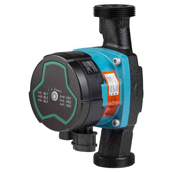 Aquatica Насос циркуляционный энергосберегающий 5-60Вт Hmax 8м Qmax 63л/мин Ø1½" 180мм + гайки Коломия