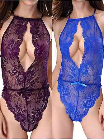 Мереживні боді синій M 18417 Луцьк