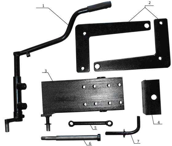 Задний подъемный механизм для минитрактора 