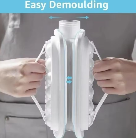 Портативная Силиконовая форма для льда на 17 шариков ICE CUBE TRAY / Переносная бутылка для льда Одесса - изображение 9