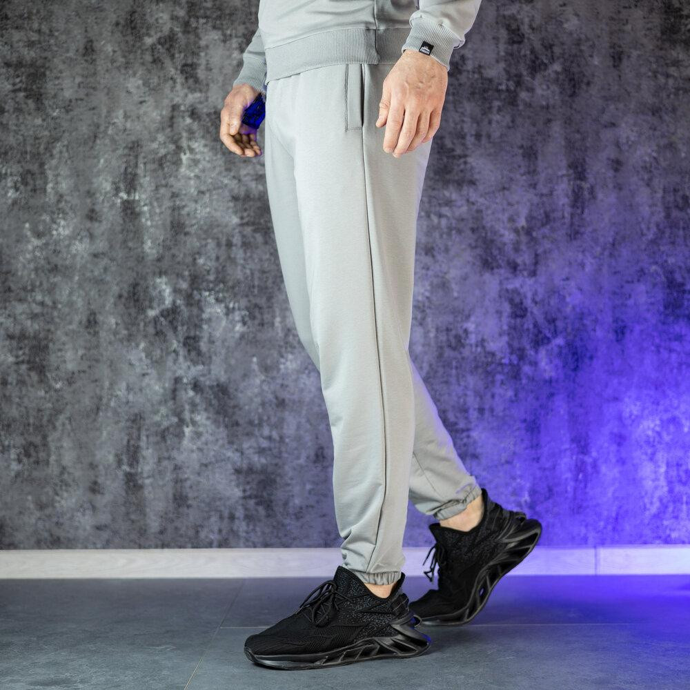 Мужские штаны джоггеры с карманами стальные Pobedov 95 Киев - изображение 3