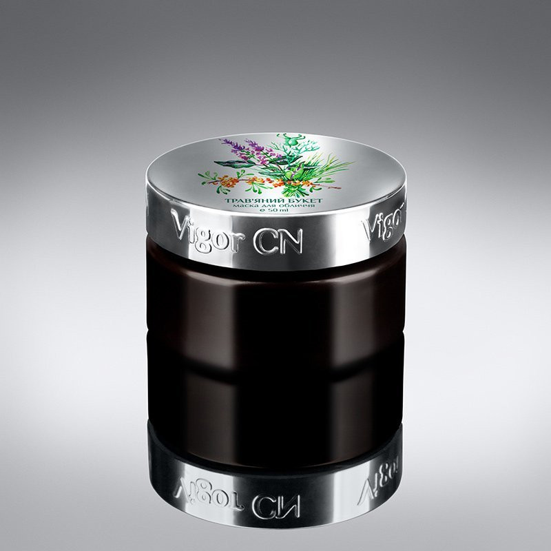 Ліфтингова тонізуюча маска Трав'яний букет Vigor 100 мл Київ - фото 1