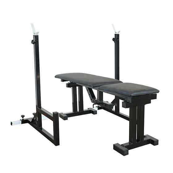 Лавка для жиму регульована 40 на 40 мм + Стійки з упорами 40 на 40 мм Київ