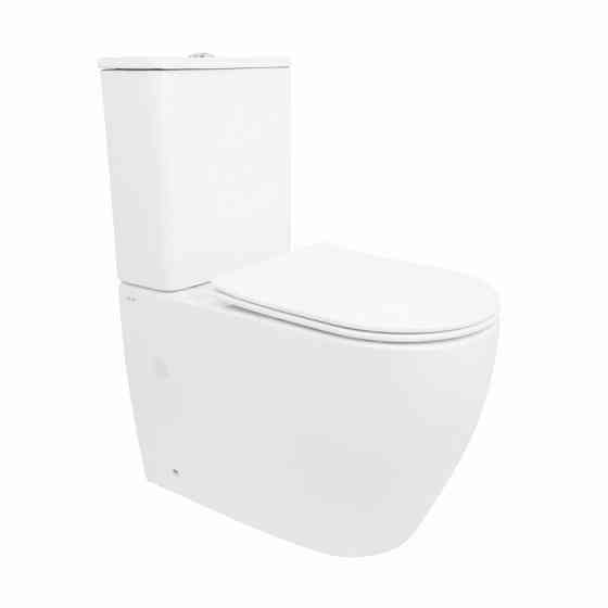 Унитаз напольный Qtap Evia Ultra Quiet 630×350×795 мм с сиденьем Soft-close, White QTEVI27W49258 Киев