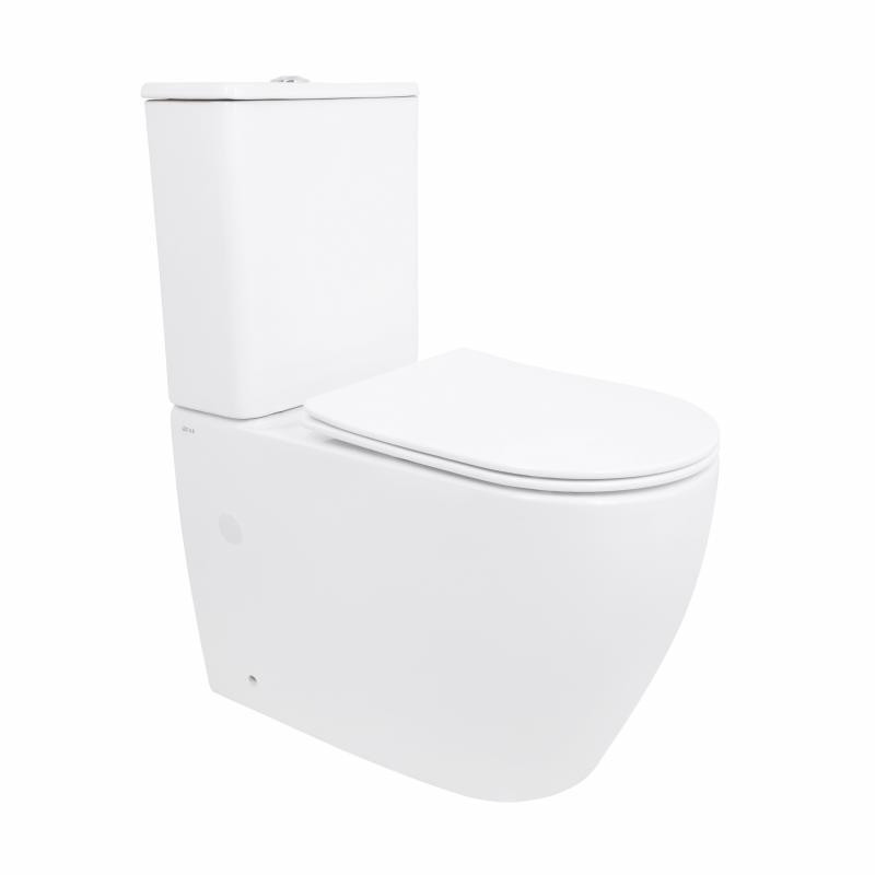 Унитаз напольный Qtap Evia Ultra Quiet 630×350×795 мм с сиденьем Soft-close, White QTEVI27W49258 Киев - изображение 1