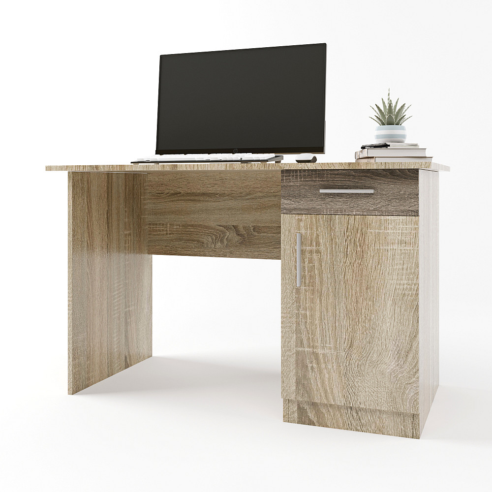 Письменный стол Эверест Школьник-3 сонома + трюфель (DTM-2164) Львов - изображение 1