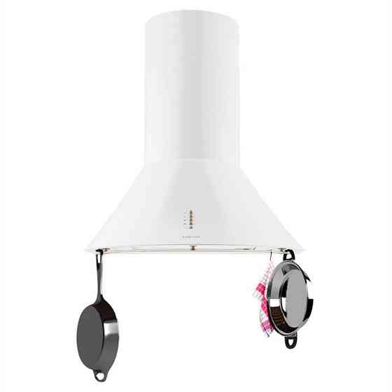 Lumio Primo ретро вытяжка 60см 490 м³/ч светодиодная подсветка белая (Германия, читать описание) Ровно