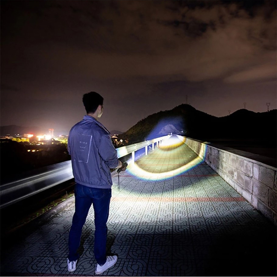 Мощный аккумуляторный универсальный фонарь 3000 Лм Watton WT-600 фонарик LED с USB зарядкой и сьемной батареей Каменец-Подольский - изображение 8