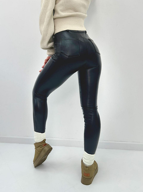 Утепленные женские кожаные штаны мех Dario Киев - изображение 6