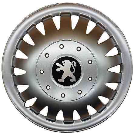 Автомобильные модельные колпаки R15 Peugeot 320 4шт, SJS, серебряные Киев