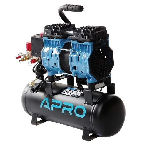 Компресор двоциліндровий OFE-9 0,6кВт 152л/хв 8 бар 9л безмасляний APRO Житомир
