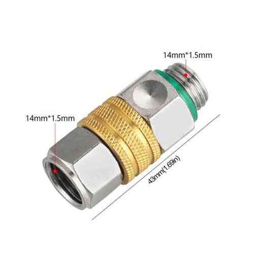 Быстросъемный поворотный адаптер М14х1.5 мм для мойок высокого давления, нержавейка Киев