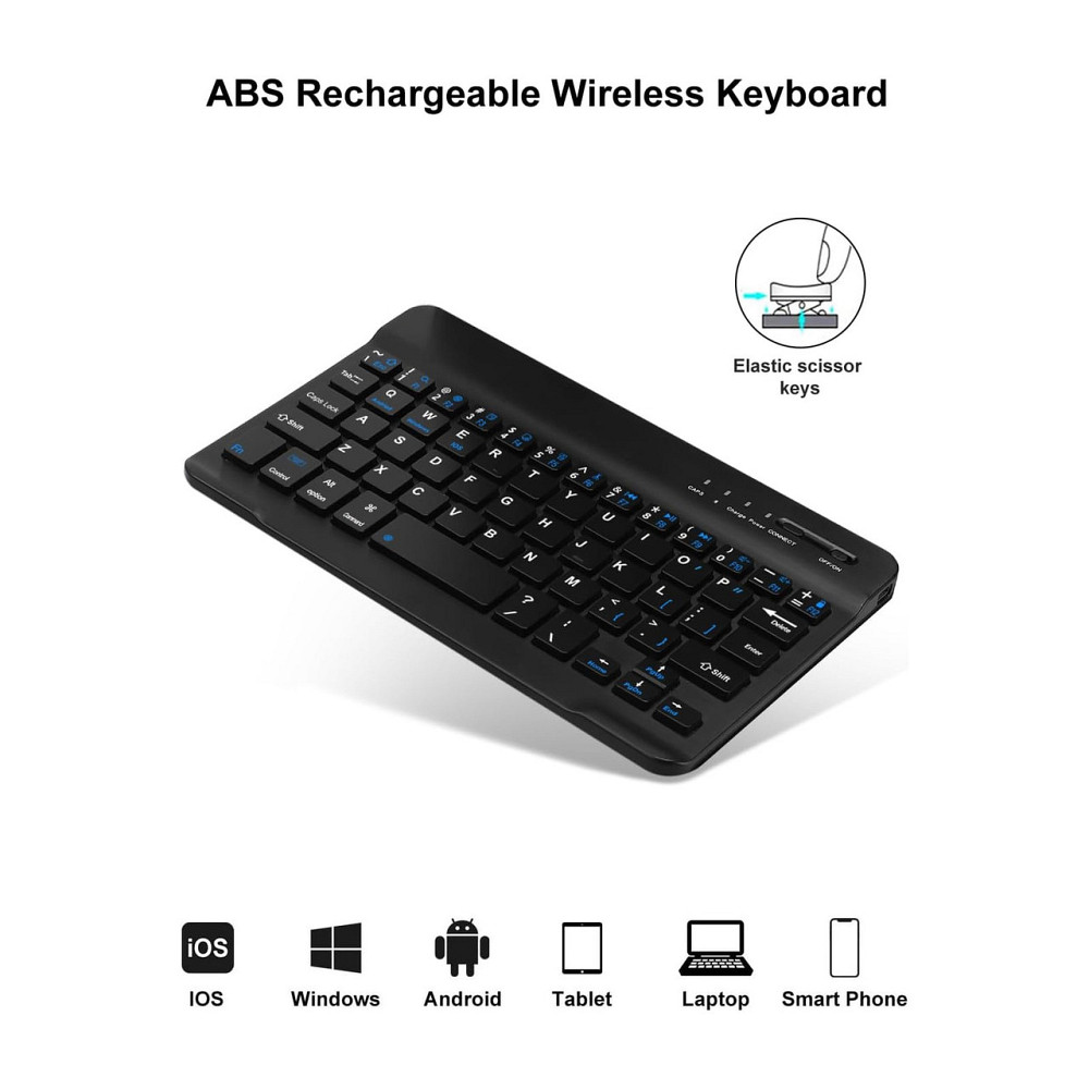 Чехол с клавиатурой FOGARI QWERTY Bluetooth 5.3 съемная клавиатура для Samsung Galaxy Tab A9 8.7 черный Киев - изображение 3