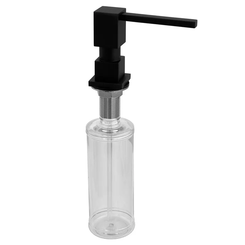 Дозатор для мийного засобу врізний Koer SDB-02-05 300 мл (колір чорний) (KR5630) Київ - фото 1