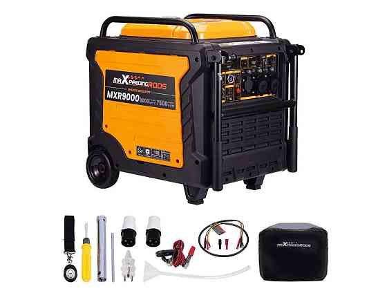 Генератор інверторний Бензиновий MXR9000 (8 kW), однофазний, 220V, 50Hz, об'єм бака 26л, дистанційний запуск Київ