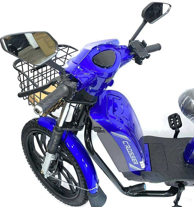 Електричний велосипед Crosser E-Delta 60V 15Ah (800ВТ) Синій! Харків - фото 7