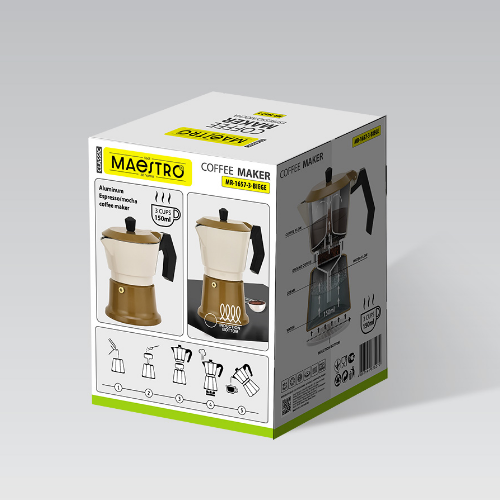 MR-1657-3-BEIGE К/в "Espresso Moka" алюм.(150 мл) Maestro інд.дно Житомир