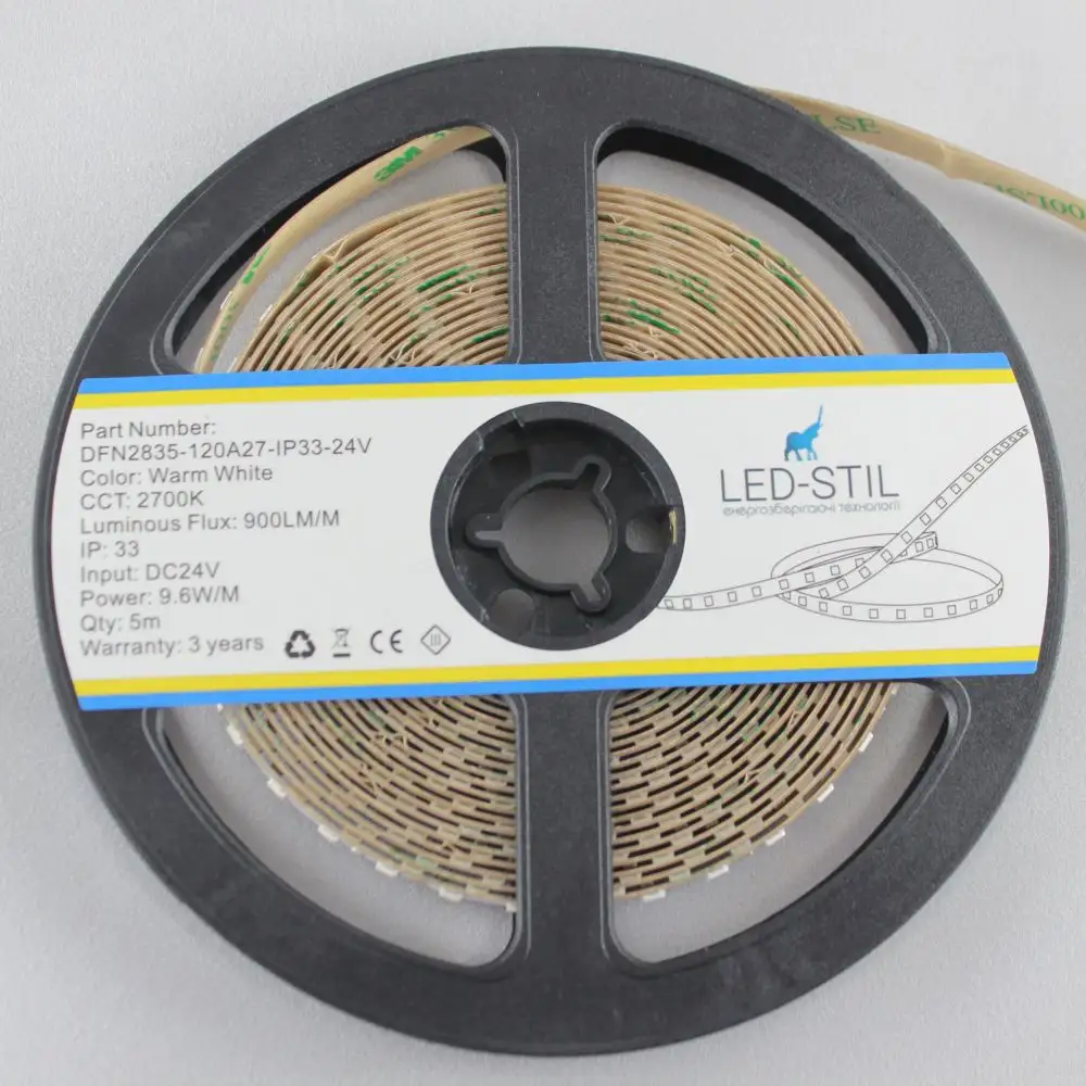 LED-STIL LED стрічка LED-STIL 2700K, 9,6 W, 2835, 120 шт, IP33, 24V Киев - изображение 6