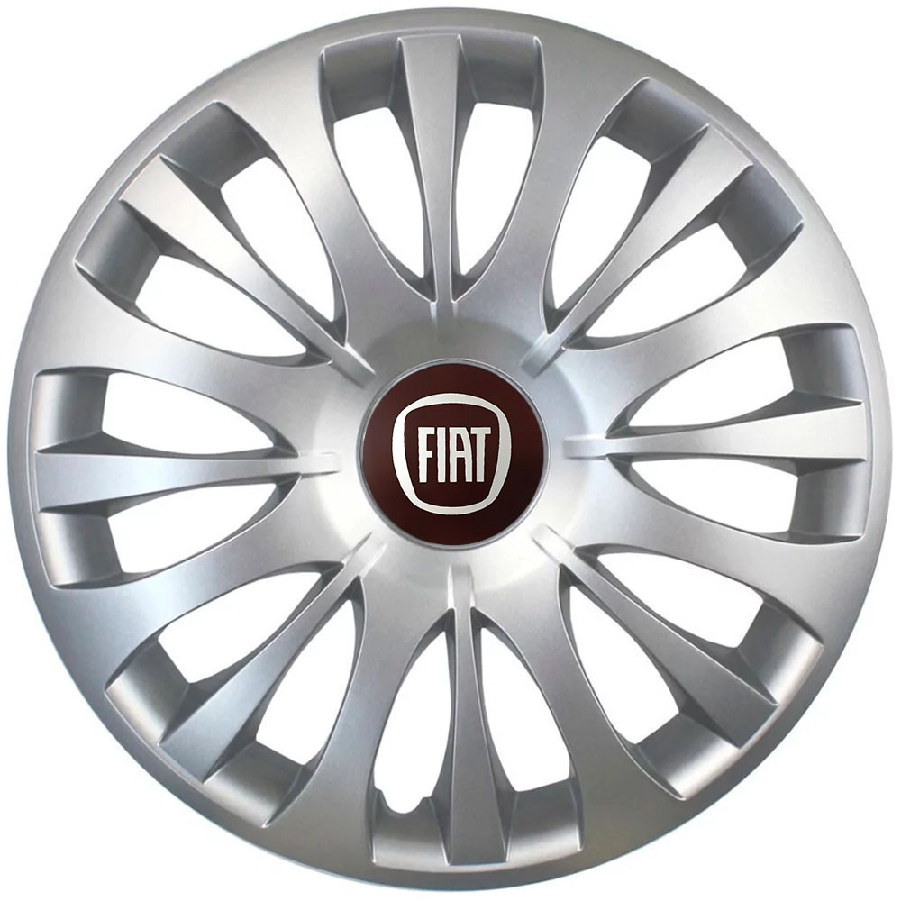 Автомобильные модельные колпаки R15 Fiat 329 4шт, SJS, серебряные Киев - изображение 1