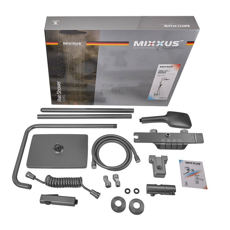 Душова колона зі змішувачем Mixxus Premium Terra 029-J Graphite (колір графіт) (MI8386)   ( 25015 ) Харьков - изображение 7