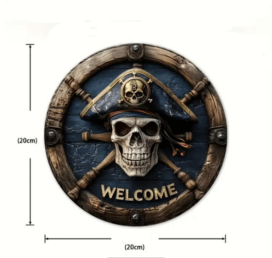 Табличка 2D Welcomе 20х20см Вхід на пірат. вечірку. Тип1 Київ