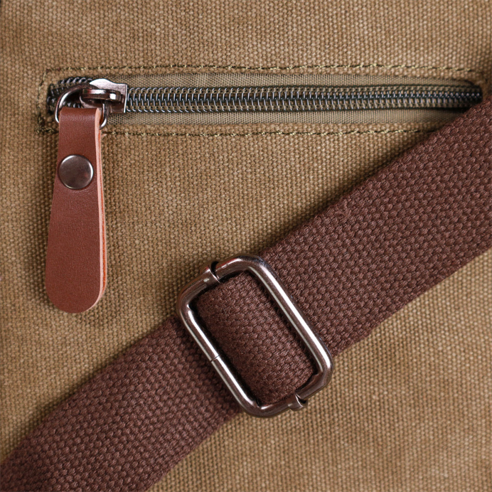 Интересная небольшая мужская сумка из плотного текстиля Vintage 22219 Оливковый Киев - изображение 1