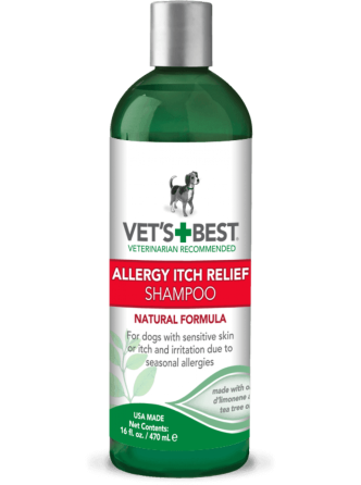 Vet`s Best Allergy Itch Relief Shampoo (Ветс Бест Алерджі Ітч Рельєф) шампунь для собак від свербіння під час алергії Запоріжжя