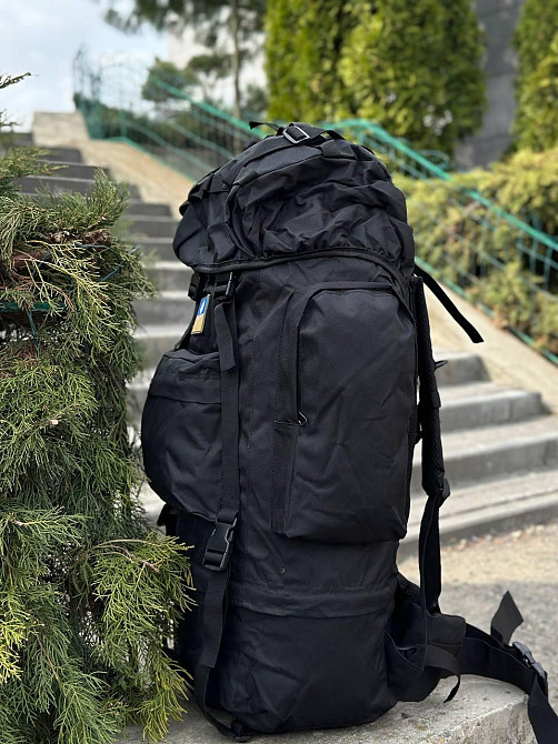 Тактичний рюкзак 120л з системою моллі, матеріал оксфорд, каркасний, для військових і туризму Львів - фото 4