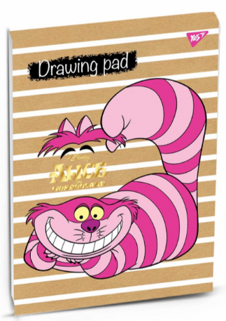 Альбом для малювання "Yes" клеєний А4 20арк 130458 100г/м білила+фол.золото "ALICE" крафт, шт Київ - фото 1