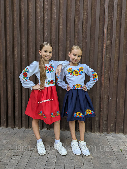 Сукня червона вишиванка з соняшниками р.128-146 Кривой Рог - изображение 3
