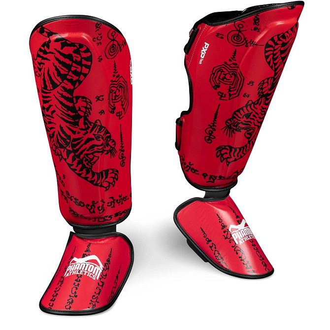 Захист гомілки та стопи Phantom Muay Thai Red S/M Каменское - изображение 1