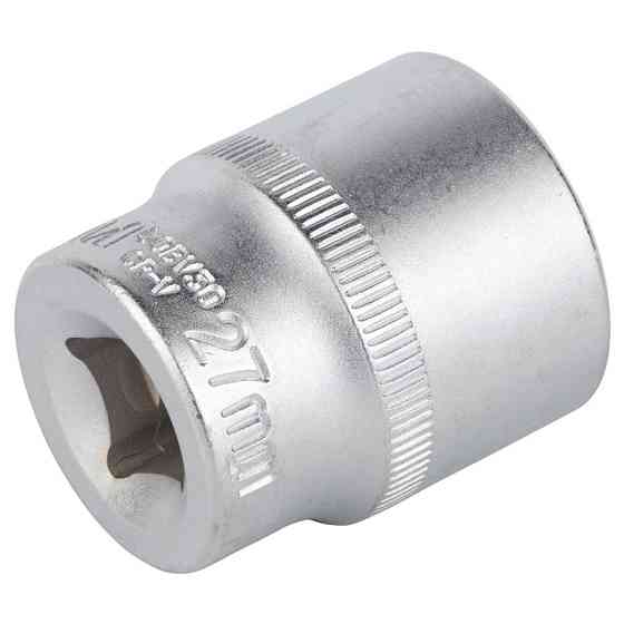 Насадка шестигранна коротка 1/2" 27 мм CrV mid SIGMA (6071271) Київ