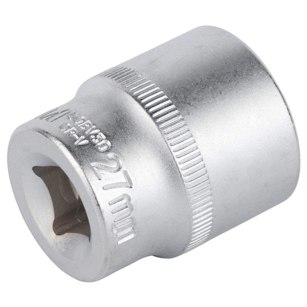 Насадка шестигранна коротка 1/2" 27 мм CrV mid SIGMA (6071271) Київ - фото 4