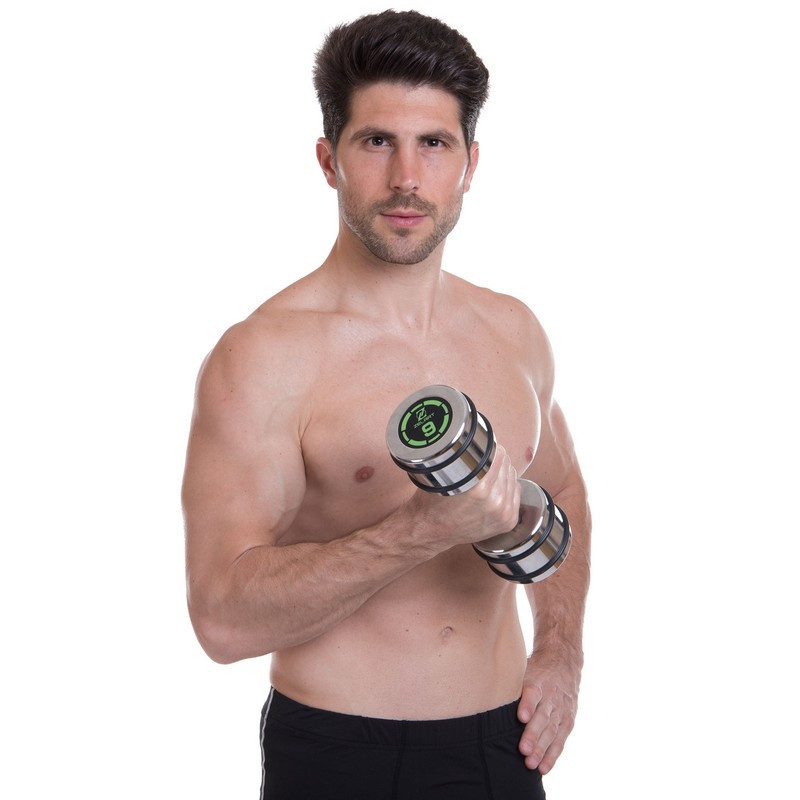 Гантель 9 кг хромована Zelart-2622-9 Київ - фото 5