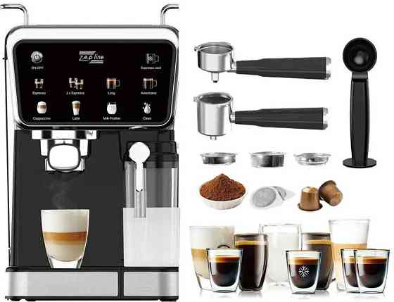 ХИТ! Рожковая кофемашина Zepline ZP-6803 кавомашина кофеварка 3000 Вт. Киев