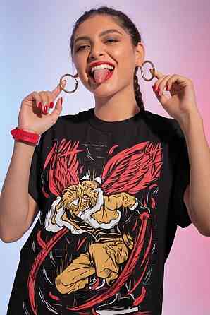 Футболка мужская аниме Моя геройская академия оверсайз (S/M/L) Черний AnimeJ1212 Днепр