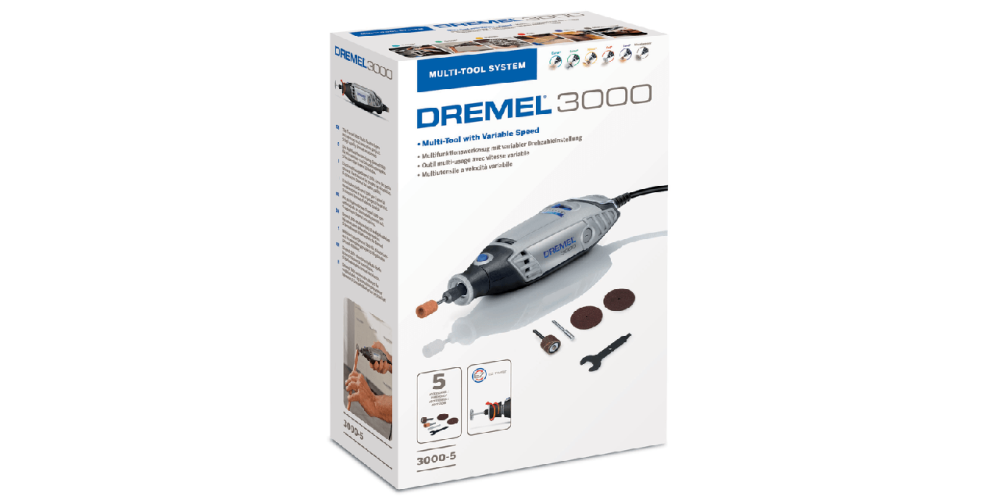 Багатофункціональний інструмент (гравер) Dremel 3000 - 5: 130 Вт, 5 насадок, 33000 об/хв. (F0133000JX) Київ - фото 11