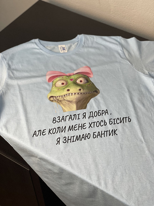 Футболка унісекс - "Взагалі я добра, але коли мене хтось бісить я знімаю бантик" Чернівці - фото 7