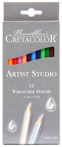 Олівці кольорові "Cretacolor" 12кол. 90528112 "Artist Studio" АКВАРЕЛЬНІ картонна коробка, шт Київ - фото 1