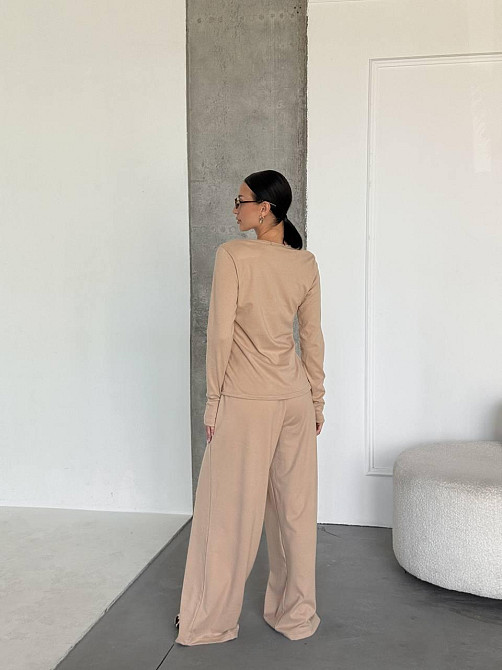 Женский теплый базовый костюм двойка из турецкого микрофлиса Одесса - изображение 3