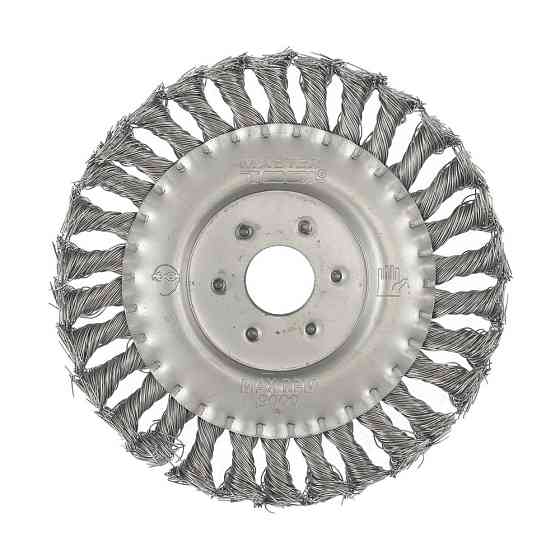 Щітка дискова MASTERTOOL з плетеного дроту Ø 150х22.2 мм 19-9015 Коломия