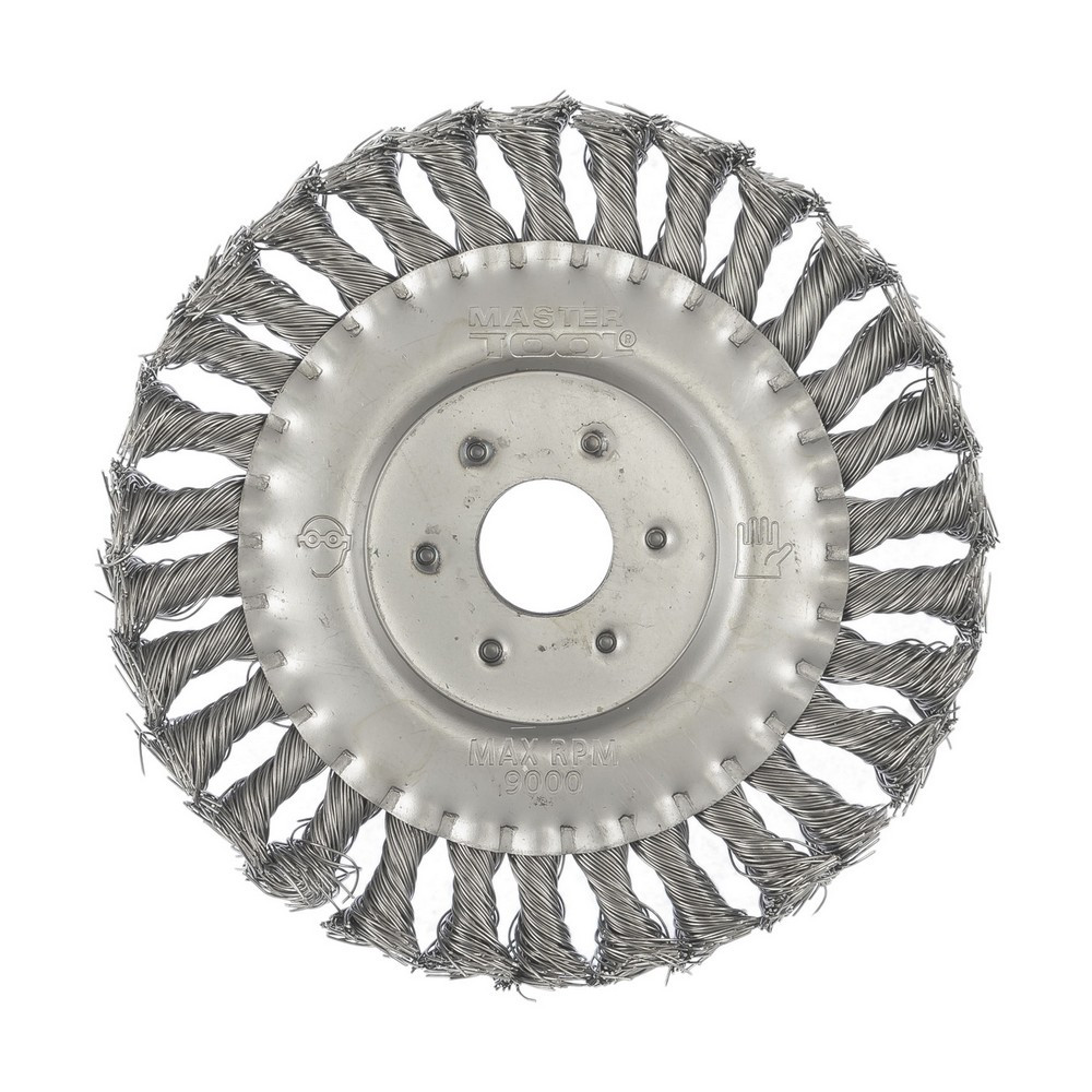 Щітка дискова MASTERTOOL з плетеного дроту Ø 150х22.2 мм 19-9015 Коломия - фото 5