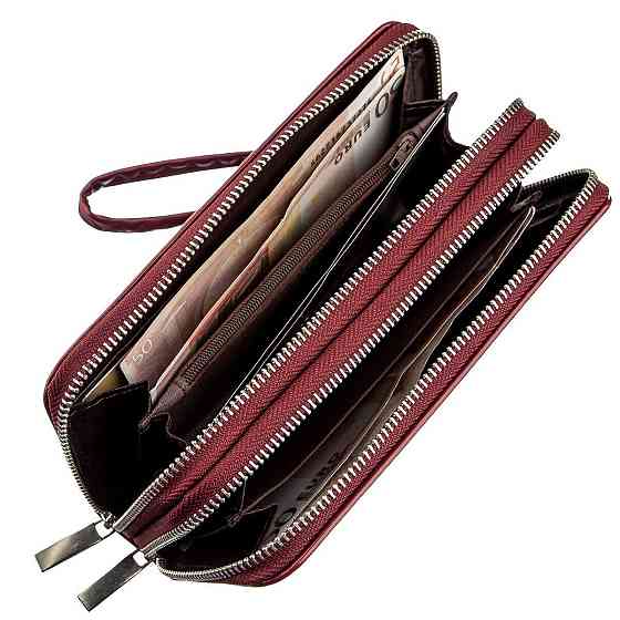 Кошелек женский из экокожи KIVI 19053 Малиновый Киев