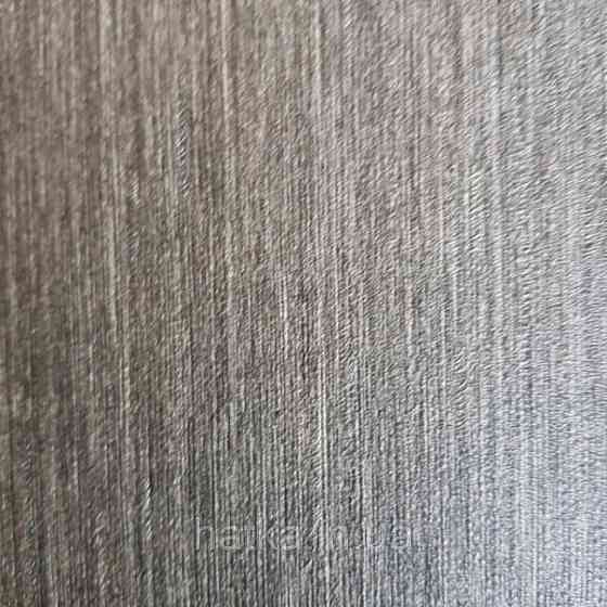 Шпалери вінілові Decoprint Breeze 0.53х10 м однотонні структурні тонка смужка під тканину чорні Київ