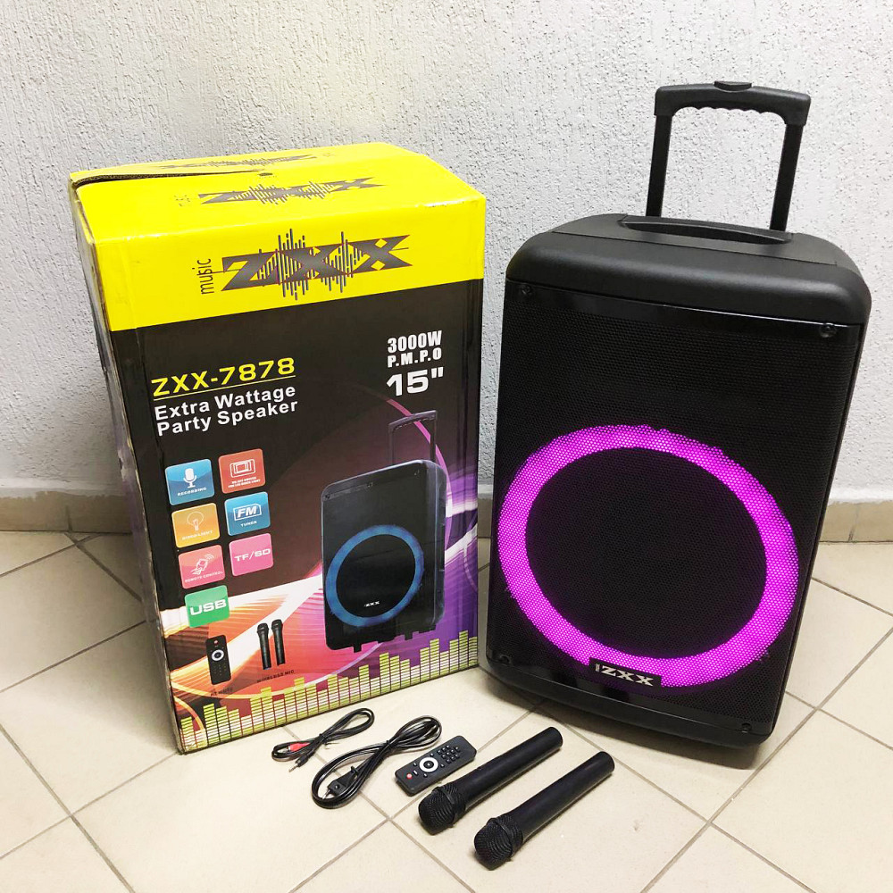 Портативная акустическая система ZXX-7878, Bluetooth колонка с функцией радио, Очень мощная колонка LR-79 Львов - изображение 4