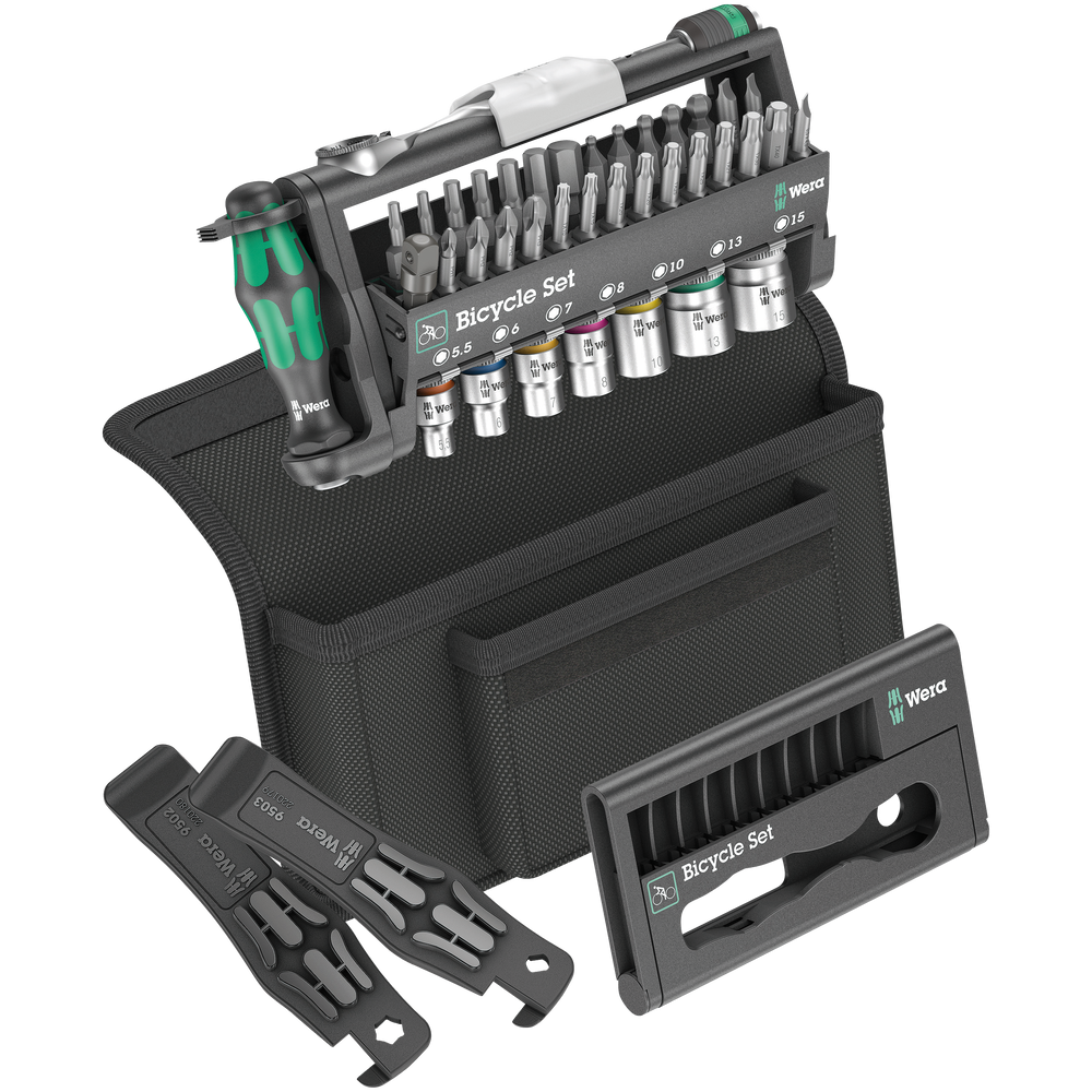 Набор торцевых головок и бит с трещоткой Wera 1/4